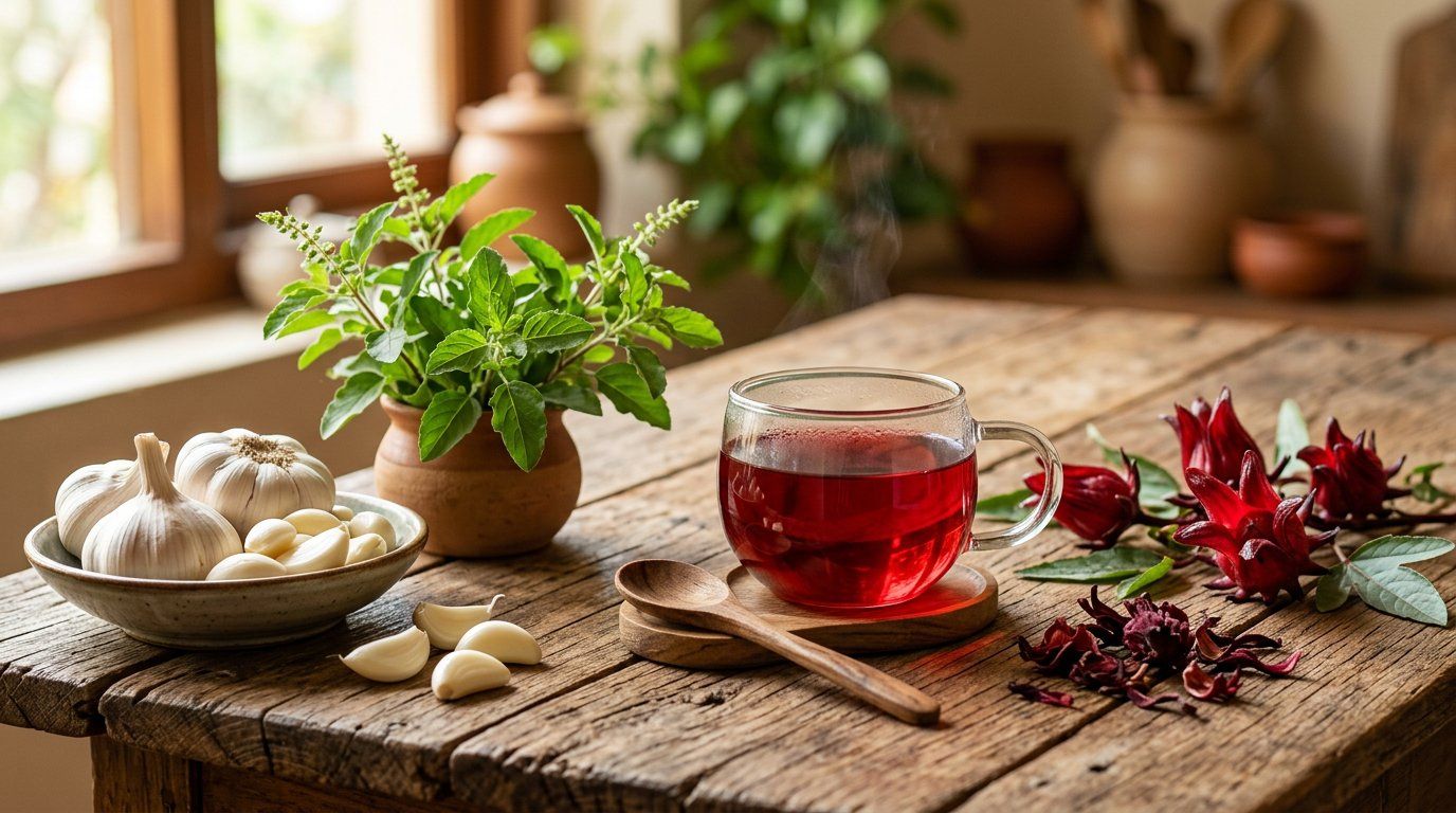 রক্তচাপ নিয়ন্ত্রণের ভেষজ উপকরণ